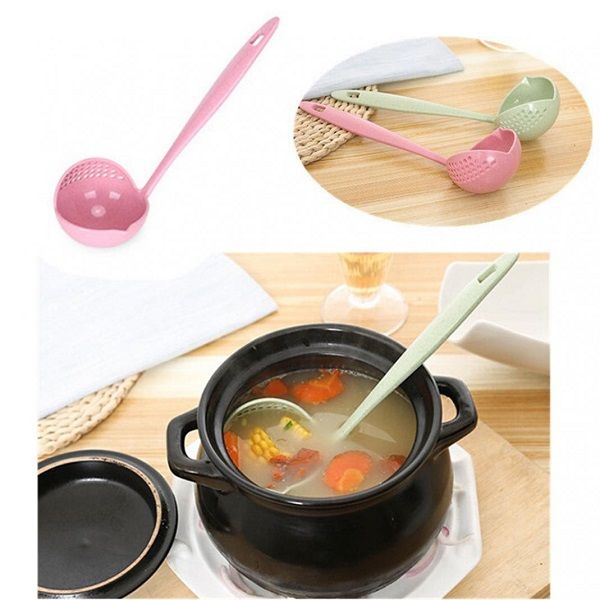 2 in 1 Filter Colander Hot Pot Porridge Soup Long Handle - Oshi.pk - Buy & Sell Online