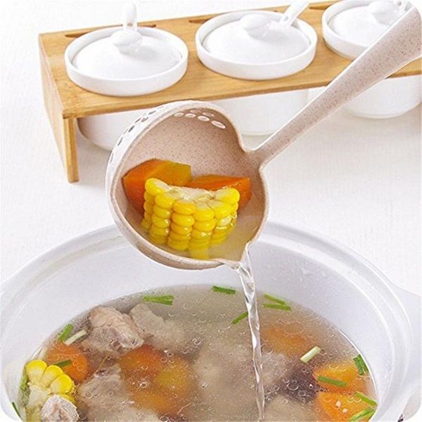 2 in 1 Filter Colander Hot Pot Porridge Soup Long Handle - Oshi.pk - Buy & Sell Online
