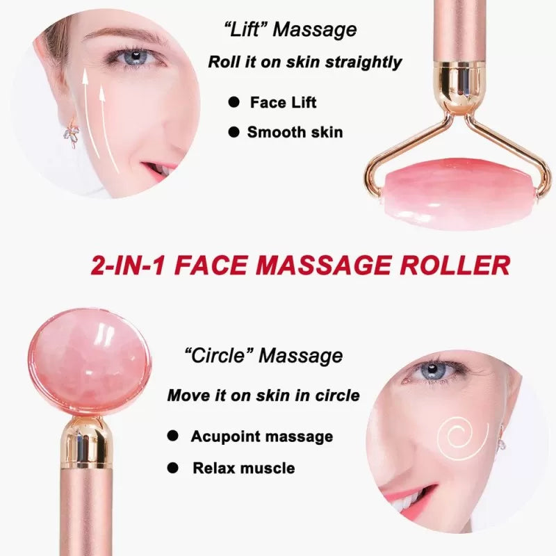 2 in 1 Flawless Face Massager & Roller - Nose Massage Face Lift Anti-Aging - Oshi.pk - Buy & Sell Online