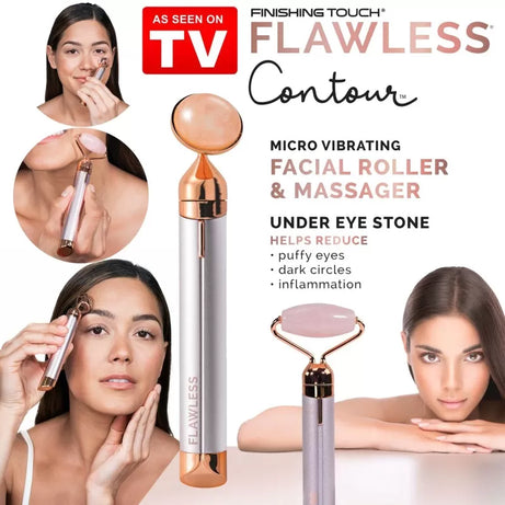 2 in 1 Flawless Face Massager & Roller - Nose Massage Face Lift Anti-Aging - Oshi.pk - Buy & Sell Online