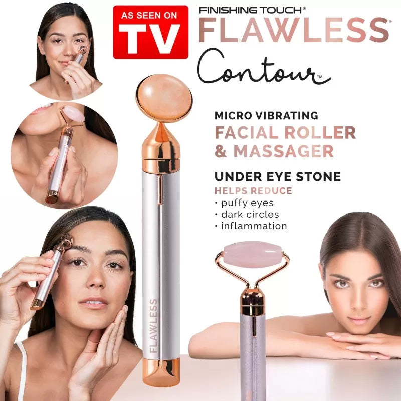 2 in 1 Flawless Face Massager & Roller - Nose Massage Face Lift Anti-Aging - Oshi.pk - Buy & Sell Online