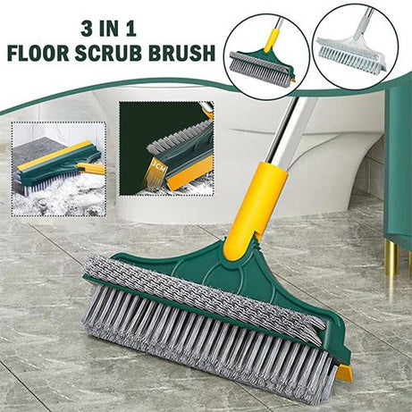 2 In 1 Magic Broom Floor Cleaning Scrub Brush With Wiper - Oshi.pk - Buy & Sell Online