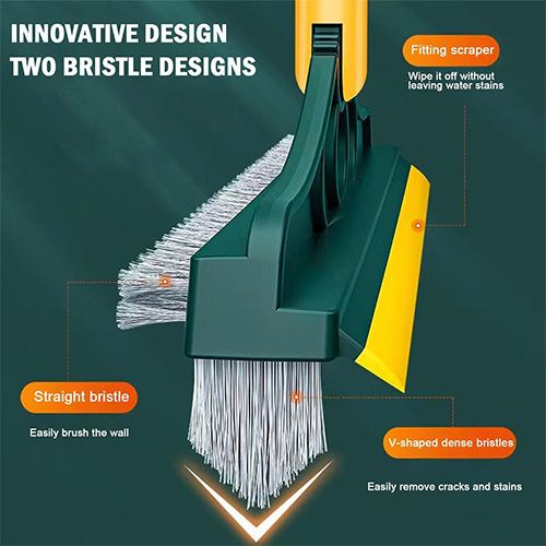 2 In 1 Magic Broom Floor Cleaning Scrub Brush With Wiper - Oshi.pk - Buy & Sell Online