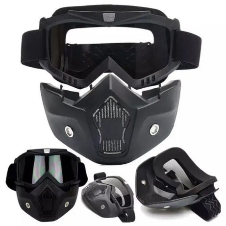 2 In 1 Motorcycle Bike Detachable Helmet Goggles Mask Blue Mercury - Oshi.pk - Buy & Sell Online