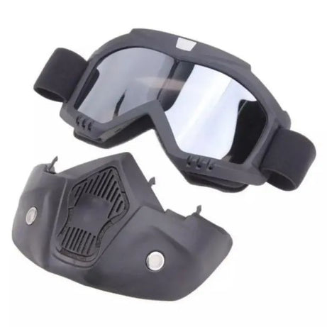 2 In 1 Motorcycle Bike Detachable Helmet Goggles Mask Blue Mercury - Oshi.pk - Buy & Sell Online