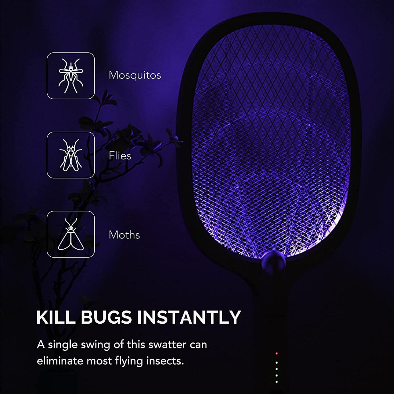 Rechargeable Mosquito Flies Killer Electric Tennis Bat Handheld Mosquito Racket Insect Fly Bug Home Office Bugs Machar Killer Mosquito Bat Electric - Oshi.pk - Buy & Sell Online