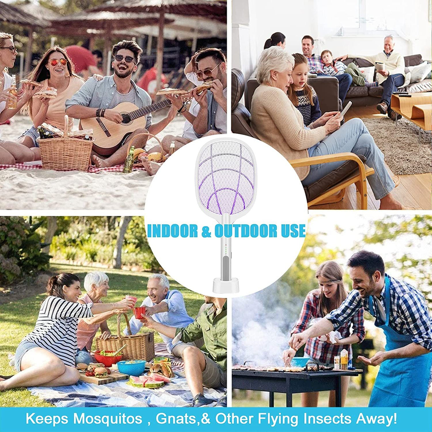 Rechargeable Mosquito Flies Killer Electric Tennis Bat Handheld Mosquito Racket Insect Fly Bug Home Office Bugs Machar Killer Mosquito Bat Electric - Oshi.pk - Buy & Sell Online