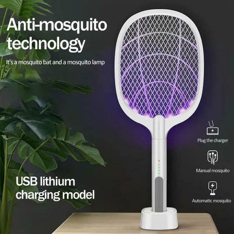 Rechargeable Electronic Mosquito Bat Racket Insect Killer Lamp - Oshi.pk - Buy & Sell Online