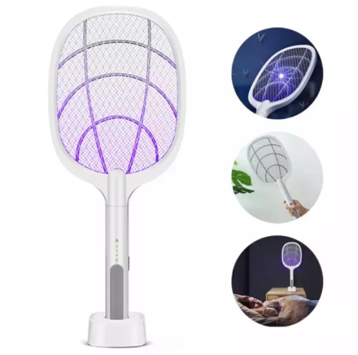 Rechargeable Electronic Mosquito Bat Racket Insect Killer Lamp - Oshi.pk - Buy & Sell Online
