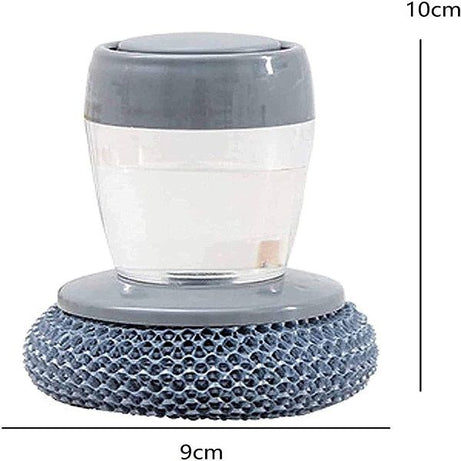2 in 1 Soap Dispensing Palm Brush Multifunctional Cleaning Dish Brush - Oshi.pk - Buy & Sell Online