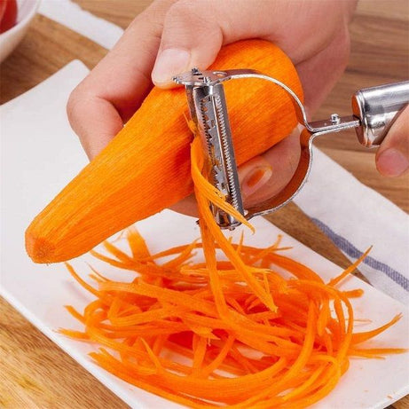 2 in 1 Stainless Steel Double Julienne and Vegetable Peeler - Oshi.pk - Buy & Sell Online
