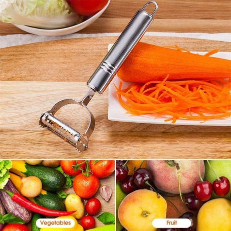 2 in 1 Stainless Steel Double Julienne and Vegetable Peeler - Oshi.pk - Buy & Sell Online