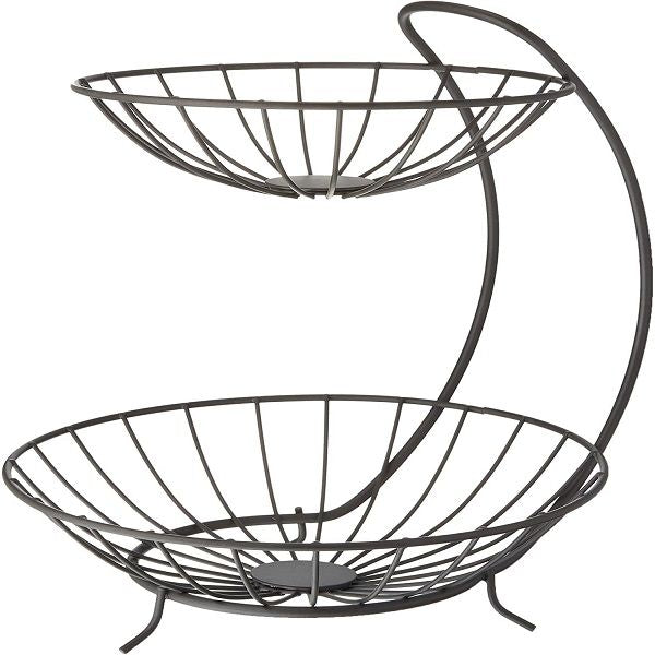 2 Layer Fruit Basket Vegetable Stand for Kitchen Fruit Bowl - Oshi.pk - Buy & Sell Online