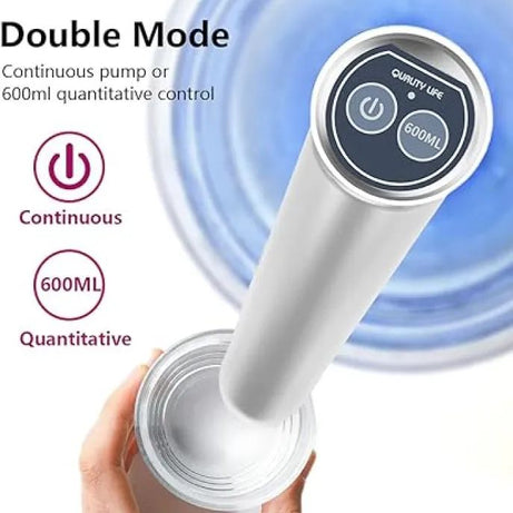 2 Modes Automatic Electric pump Water Dispenser Pump Rechargeable Portable USB Charging 600ml Volume Control Water Dispenser Wireless Water Pump Autom - Oshi.pk - Buy & Sell Online