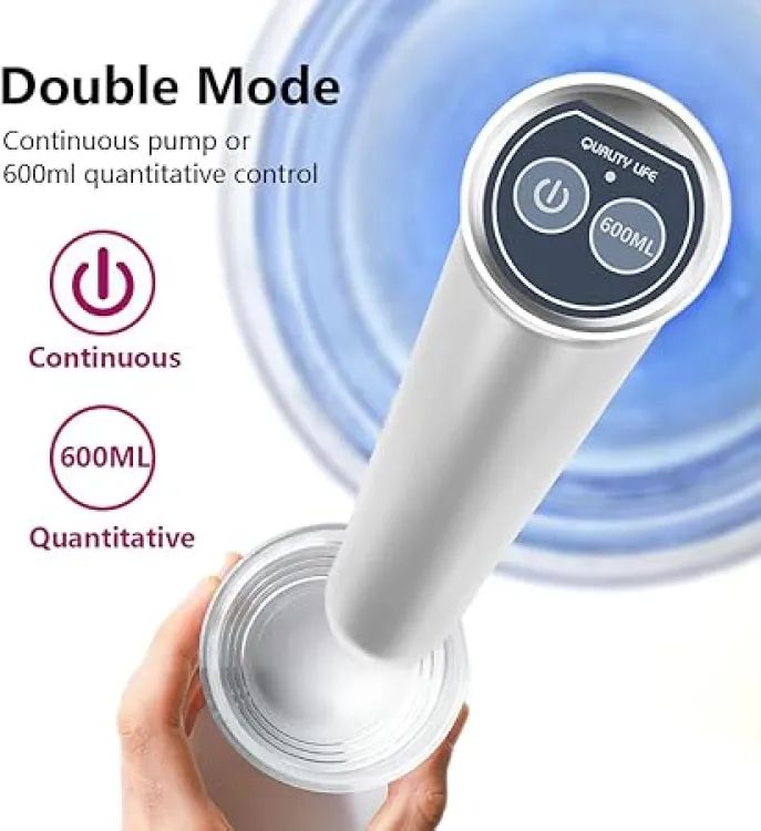 2 Modes Automatic Electric pump Water Dispenser Pump Rechargeable Portable USB Charging 600ml Volume Control Water Dispenser Wireless Water Pump Autom - Oshi.pk - Buy & Sell Online
