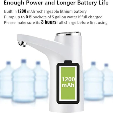 2 Modes Automatic Electric pump Water Dispenser Pump Rechargeable Portable USB Charging 600ml Volume Control Water Dispenser Wireless Water Pump Autom - Oshi.pk - Buy & Sell Online