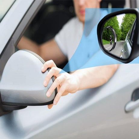 2 Pack Blind Spot Car Mirror 2 Inch Angle Adjustable HD Glass Round Car Side Rear View Convex Mirror - Oshi.pk - Buy & Sell Online