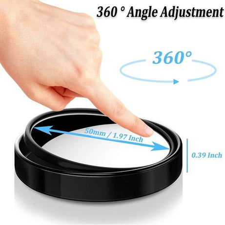 2 Pack Blind Spot Car Mirror 2 Inch Angle Adjustable HD Glass Round Car Side Rear View Convex Mirror - Oshi.pk - Buy & Sell Online