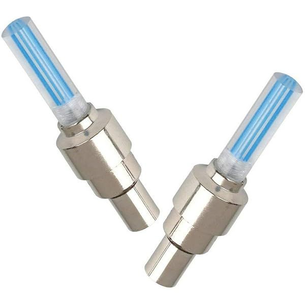2 Pcs Cycle Bike Glow In The Dark Car Tyre Valve Cap Motion Running Sensor Activated Wheel Spokes Neon LED Light - Oshi.pk - Buy & Sell Online