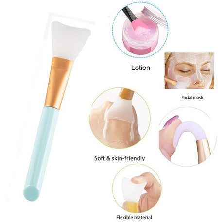 2 Pcs Face Mask Silicone Brush Facial Mask