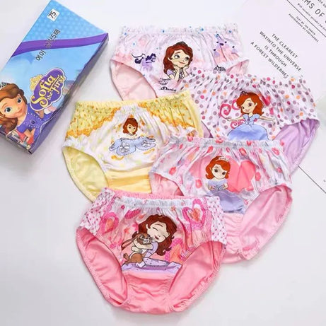 4 Pcs Fashion Girls Underwear Cotton Cartoon Character Panty Underpants Princess 10-14yrs - Oshi.pk - Buy & Sell Online