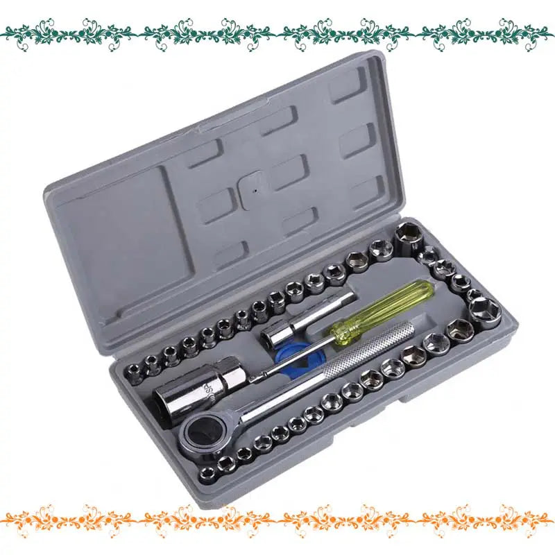 Aiwa 40 Pcs Combination Socket Wrench Tool Kit - Oshi.pk - Buy & Sell Online