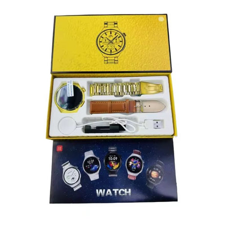 WATCH 4 PRO Round big smart watch dual strap 1.5 inch Android Smartwatch Wearable Devices Smart Watch For Men - Oshi.pk - Buy & Sell Online