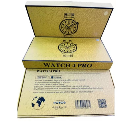 WATCH 4 PRO Round big smart watch dual strap 1.5 inch Android Smartwatch Wearable Devices Smart Watch For Men - Oshi.pk - Buy & Sell Online