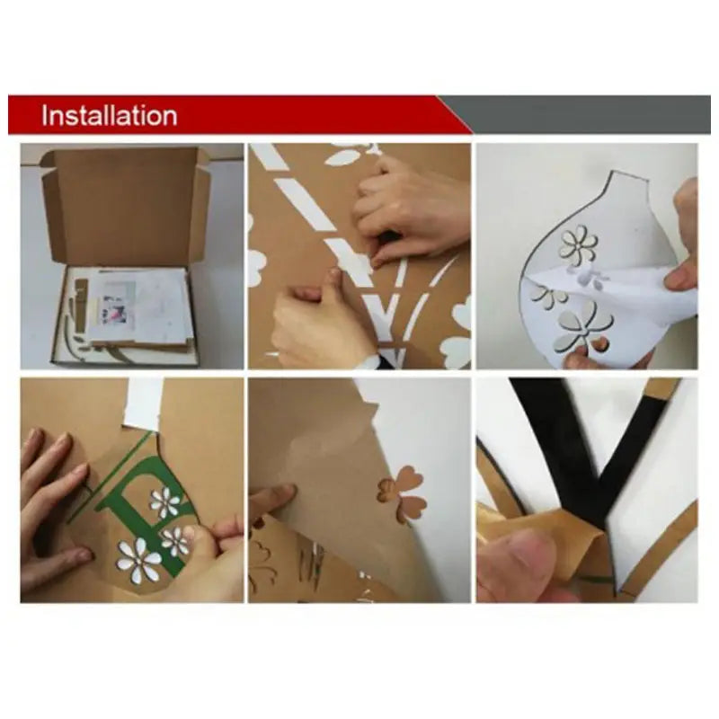 Vase Plum Flower Crystal DIY 3D 2mm Acrylic Wall Art (24*60 inches) - Oshi.pk - Buy & Sell Online