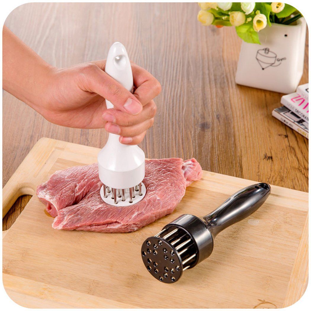 21 Stainless Steel Professional Meat Tenderizer Needle Prong with Comfort Grip Handle, for Steak, Beef, Pork, Chicken, Poultry and Fish - Oshi.pk - Buy & Sell Online