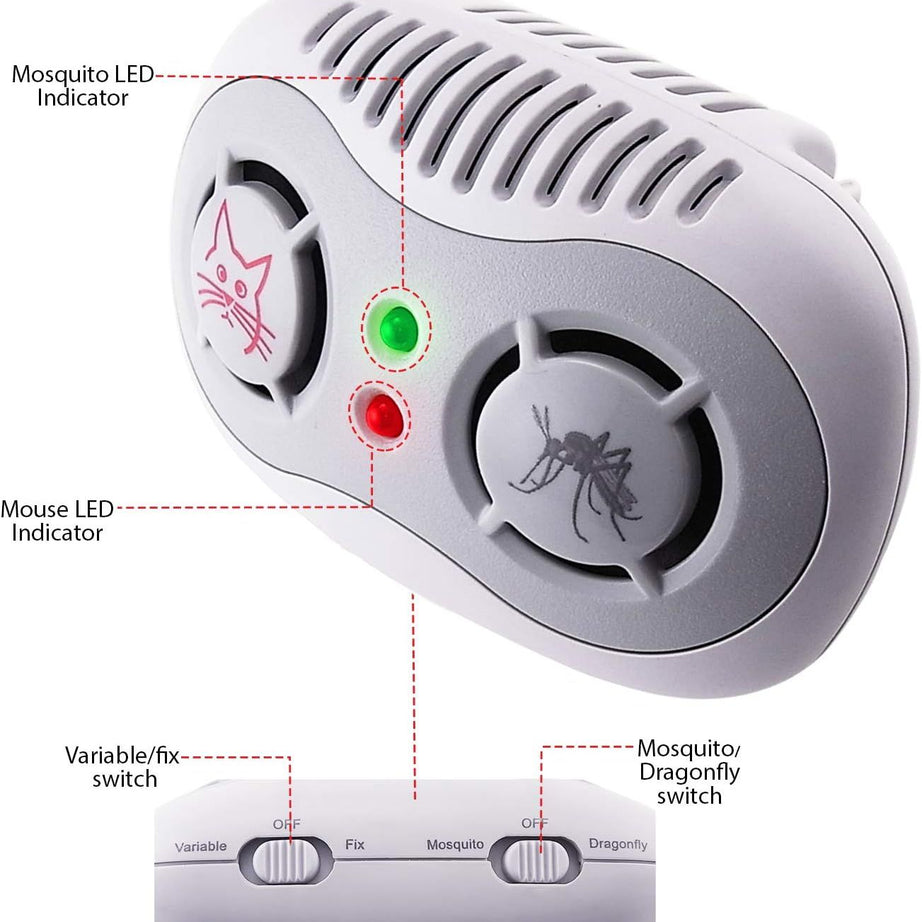 220V Ultrasonic Mosquito Repellent Mouse Hunter Indoor Electronic Rat Plague Control - Oshi.pk - Buy & Sell Online