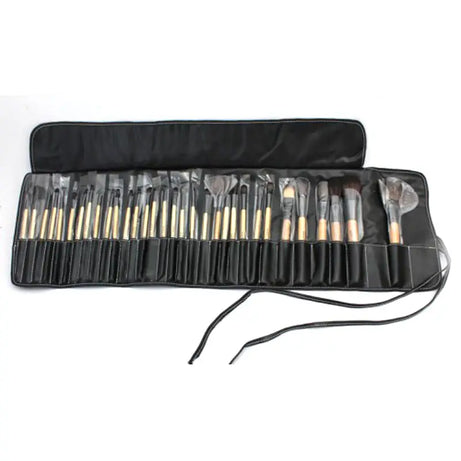 32 Piece Makeup Brush Set With Leather Pouch - Oshi.pk - Buy & Sell Online