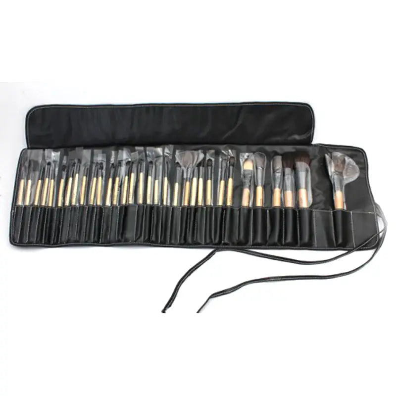 32 Piece Makeup Brush Set With Leather Pouch - Oshi.pk - Buy & Sell Online