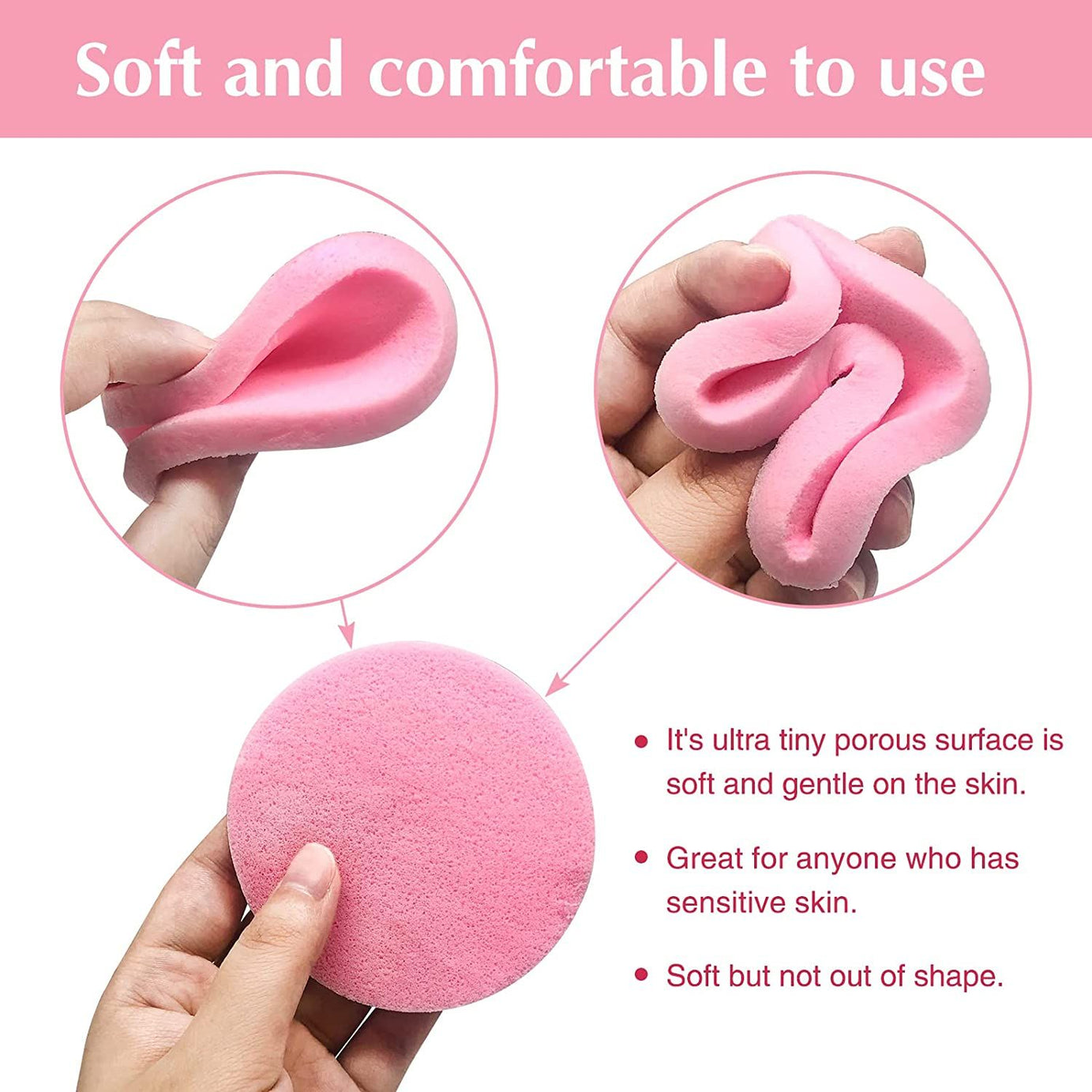 24 Compressed Facial Sponge for Face Cleansing Sponge Makeup Removal Sponge Pad Round Face Sponge Makeup Removal Sponge Cosmetic Puff Compressed Puff - Oshi.pk - Buy & Sell Online