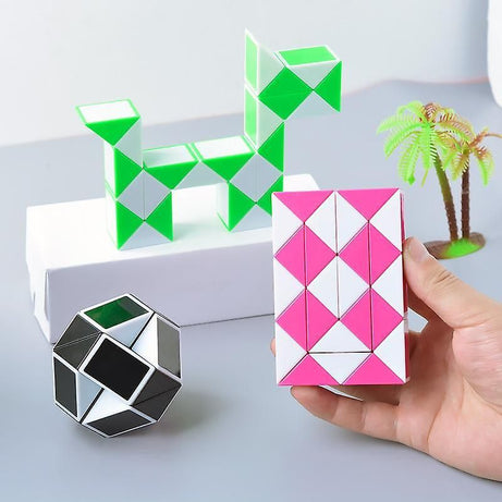 24 Magic Snake Cube, Snake Speed Cube, Plastic Puzzle Cube Twist - Oshi.pk - Buy & Sell Online