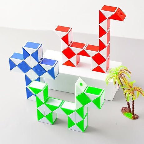 24 Magic Snake Cube, Snake Speed Cube, Plastic Puzzle Cube Twist - Oshi.pk - Buy & Sell Online