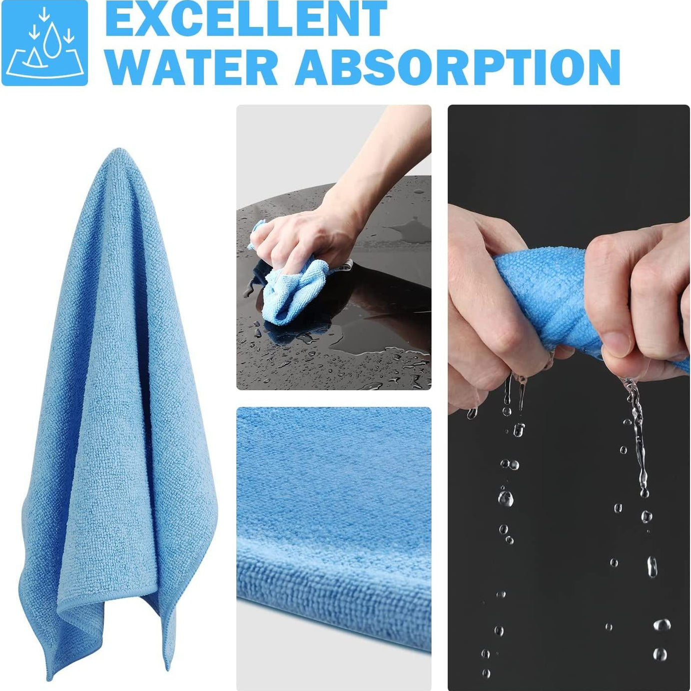 24 PCS Kitchen Dusters Cleaning Duster Cloth Kitchen Shelves Cleaner Clothes Kitchen Towel Microfiber Cleaning Cloth Washable and Reusable