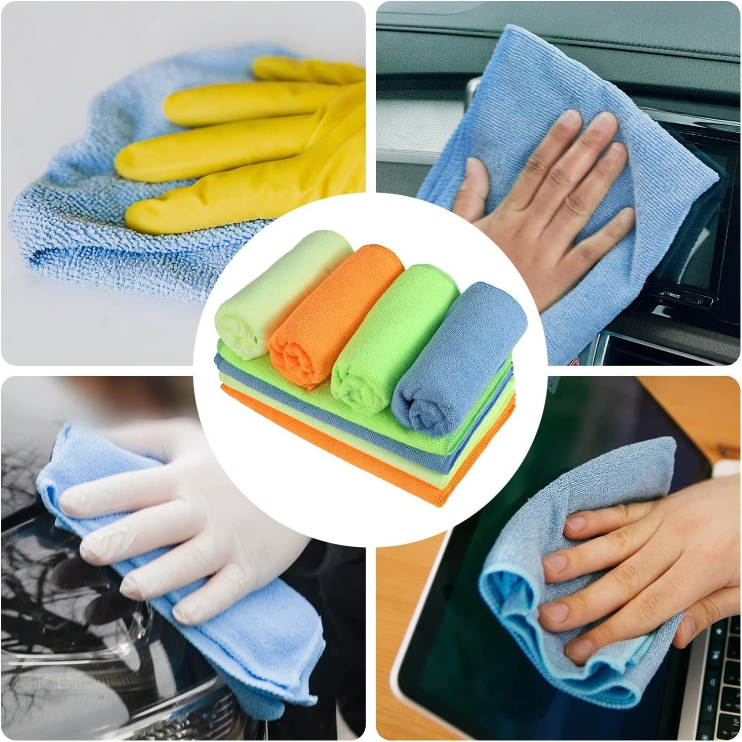 24 PCS Kitchen Dusters Cleaning Duster Cloth Kitchen Shelves Cleaner Clothes Kitchen Towel Microfiber Cleaning Cloth Washable and Reusable - Oshi.pk - Buy & Sell Online