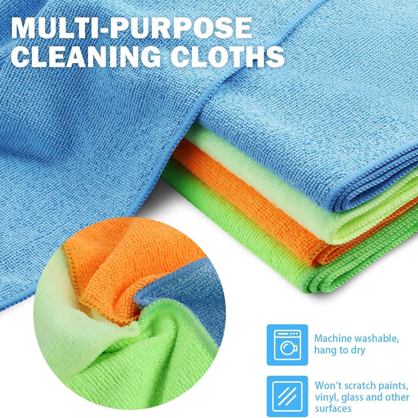 24 PCS Kitchen Dusters Cleaning Duster Cloth Kitchen Shelves Cleaner Clothes Kitchen Towel Microfiber Cleaning Cloth Washable and Reusable - Oshi.pk - Buy & Sell Online