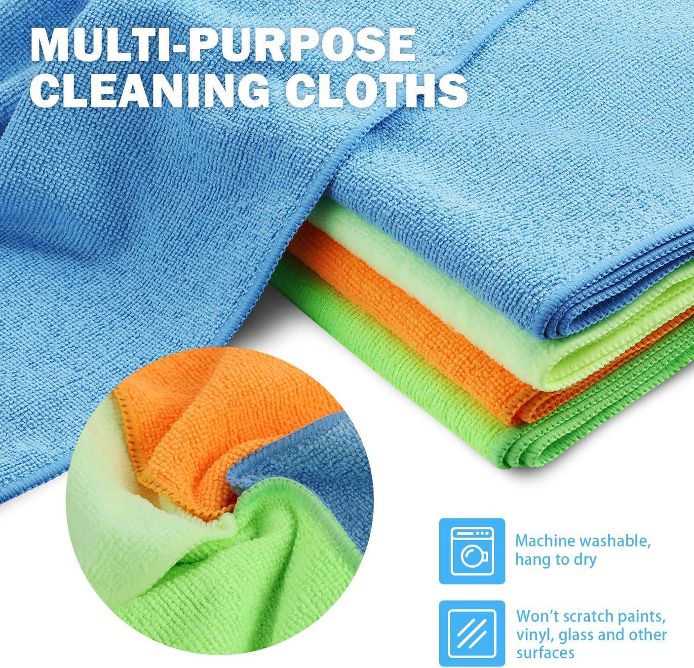 24 PCS Kitchen Dusters Cleaning Duster Cloth Kitchen Shelves Cleaner Clothes Kitchen Towel Microfiber Cleaning Cloth Washable and Reusable - Oshi.pk - Buy & Sell Online