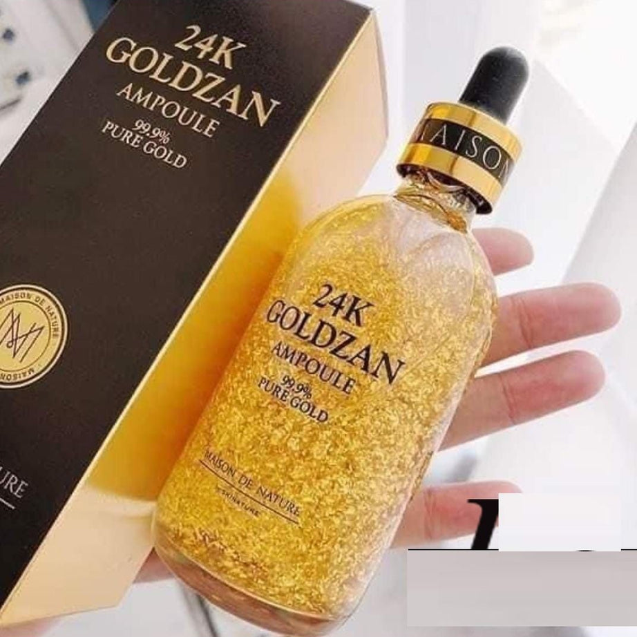 24K Goldzan Facial Serum Ampoule Pure Gold 99.9% Maison De Nature 100 ml Made in Korea - Oshi.pk - Buy & Sell Online