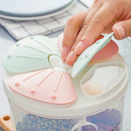 2500 ml 4 Grid Cereal & Dry Food Storage Containers Airtight Lid Suitable - Oshi.pk - Buy & Sell Online