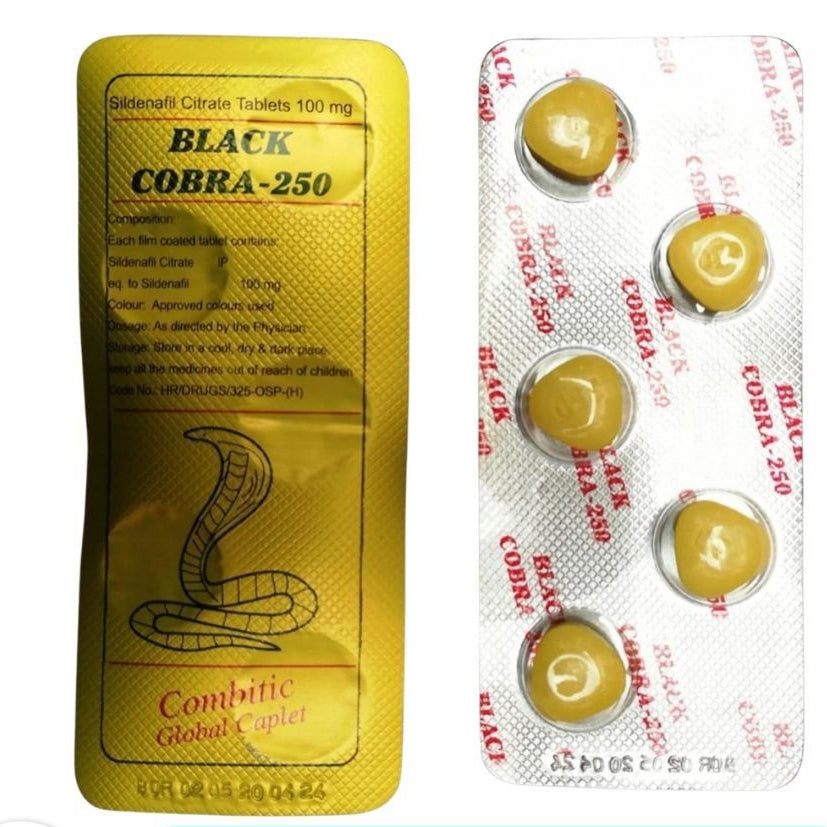 250mg Black Cobra Delay Tablet - 5 Tablets - Oshi.pk - Buy & Sell Online