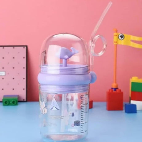 260ml Whale Water Cups Children Water Spray Cup Baby Feeding Straw Mug New - Oshi.pk - Buy & Sell Online