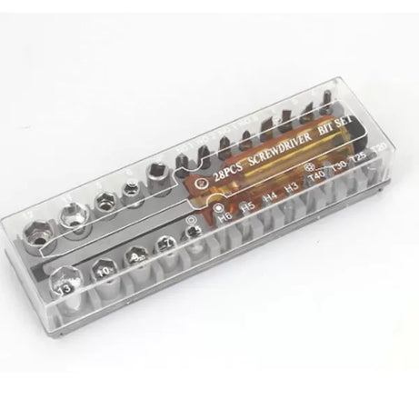28 Piece's Screwdriver Bit Set, Screwdriver Tools Kit With Storage Case, Nut Driver Tool Set,