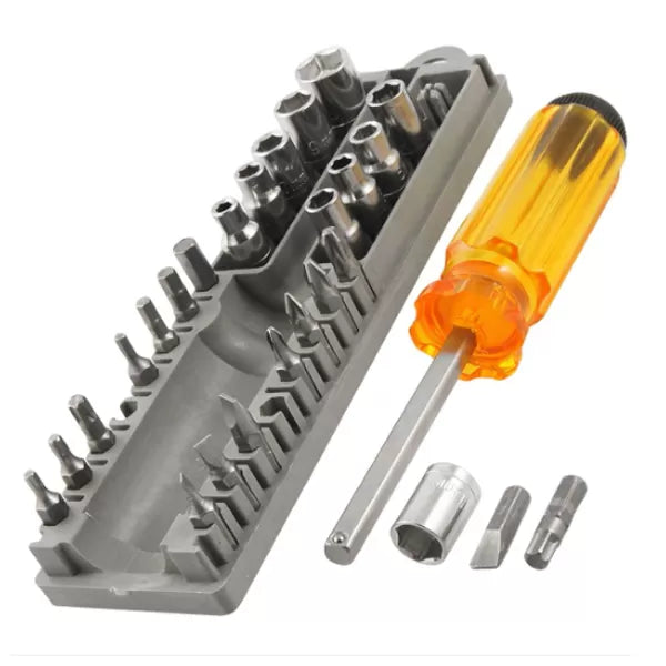 28 Piece's Screwdriver Bit Set, Screwdriver Tools Kit With Storage Case, Nut Driver Tool Set,