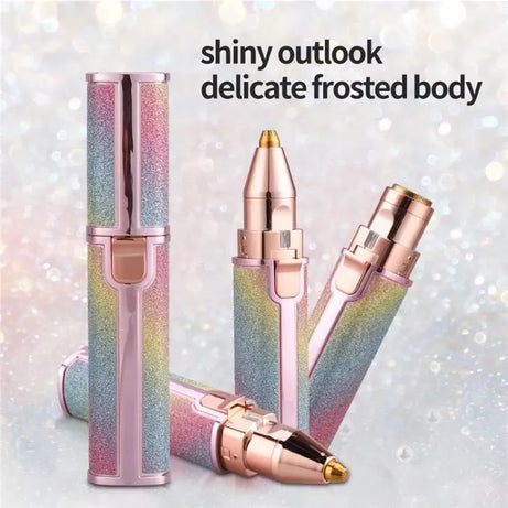 2in1 Electric Eyebrow Trimmer and Shaver Rechargeable Hair Remover for All Parts Use in Pen Flawless Hair Remover Rechargeable Painless Precision Eyeb - Oshi.pk - Buy & Sell Online