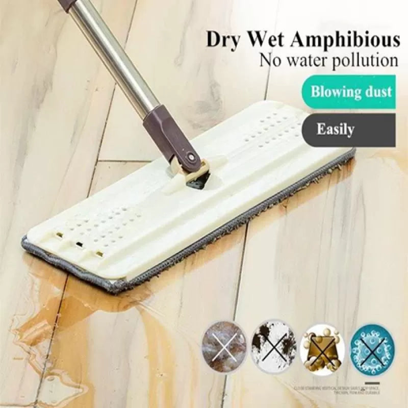 2IN1 Flat Squeeze Automatic Mop Bucket Avoid Hand Washing Floor Cleaner Magic Mop Spin Self Cleaning Lazy Mop Household Tool - Oshi.pk - Buy & Sell Online
