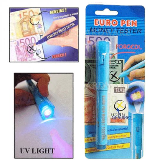 2in1 Money Checker Pen UV Light Pen Euro Pen - Oshi.pk - Buy & Sell Online