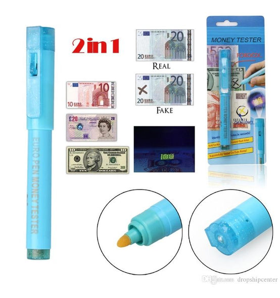 2in1 Money Checker Pen UV Light Pen Euro Pen - Oshi.pk - Buy & Sell Online